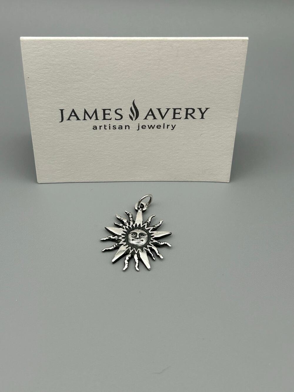 JAMES AVERY RETIRED 925 STERLING SILVER BLAZING SUN CHARM PENDANT
